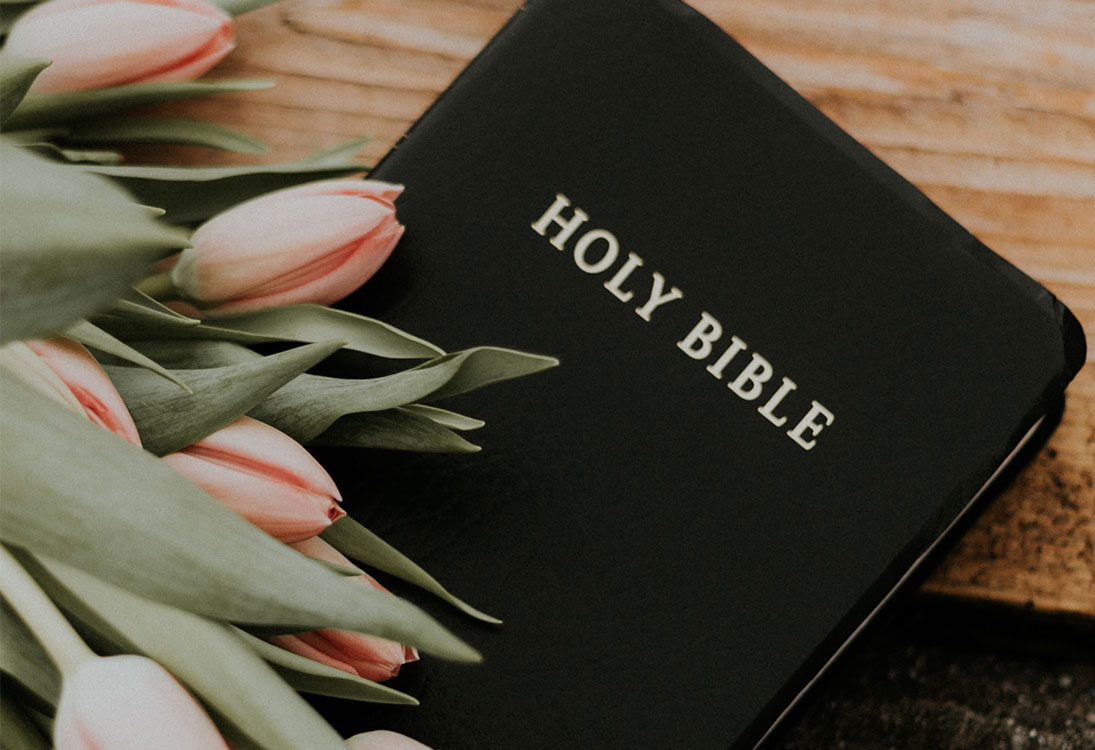 Bible and Flowers
